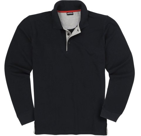 CF Duże Polo Longsleeve Adamo - Czarna