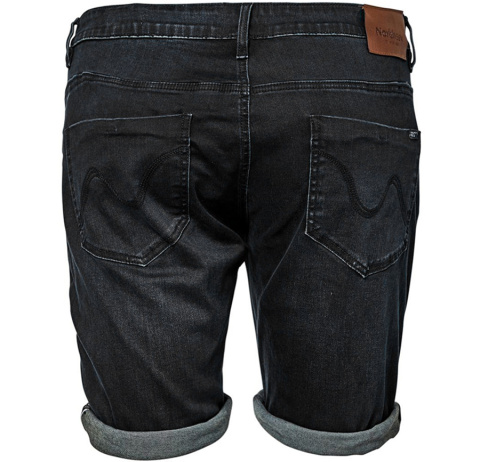 North 56 4 Duże krótkie spodnie jeans - Czarny