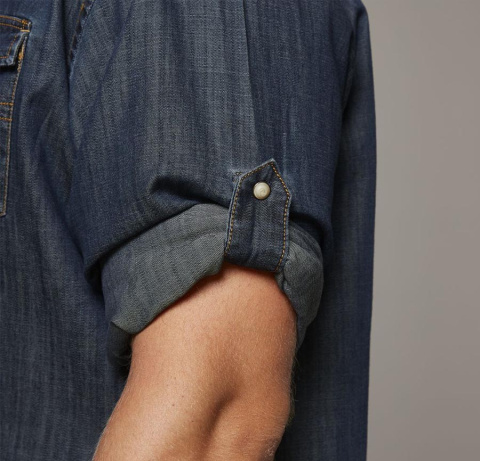 Replika Duża Koszula Jeans - Granat