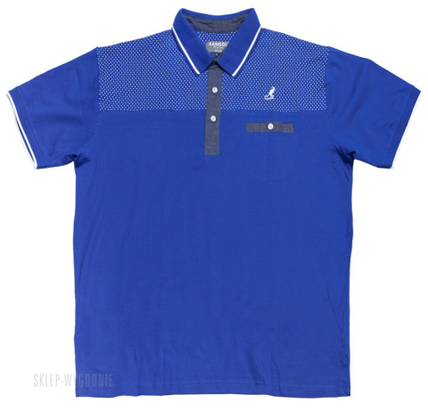 Duża Koszulka Polo Kangol - Blue