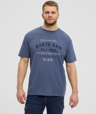 North 56Denim Duża Koszulka Blue