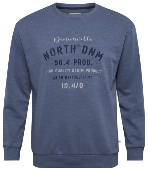 North 56Denim Duża Bluza - Blue