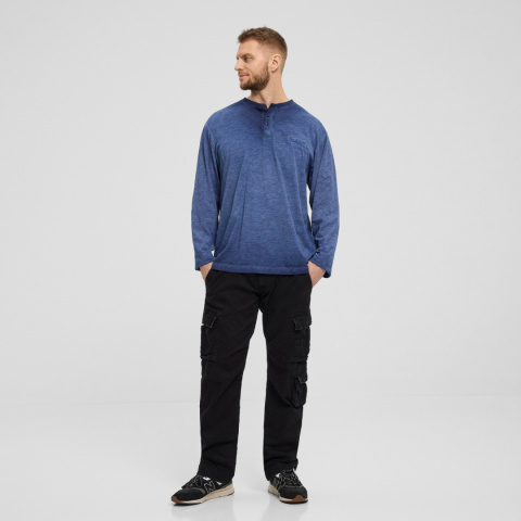 North 56Denim Duża Koszulka Longsleeve - Blue