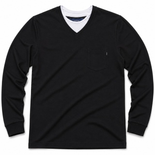 Duża Koszulka Longsleeve Viking - Czarny