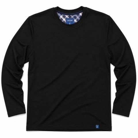 Duża Koszulka Longsleeve Viking - Czarny