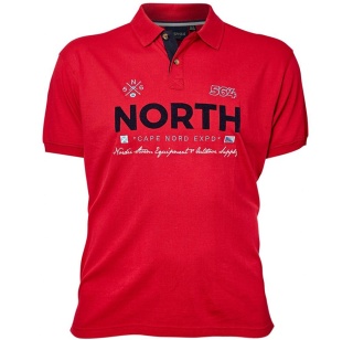 North 56 4 Duża Koszulka Polo Red