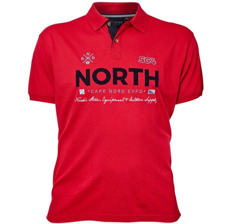 North 56 4 Duża Koszulka Polo Red North 56 4 Duża Koszulka Polo Red