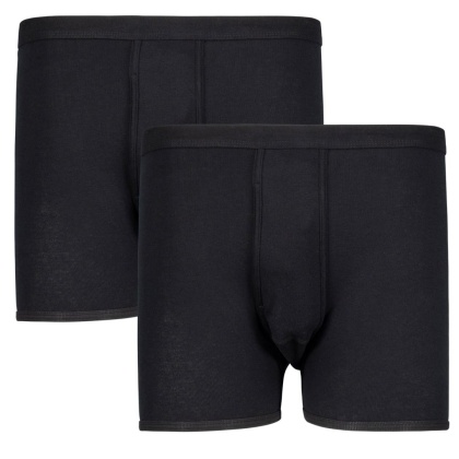 Duże Bokserki Adamo Ribbed- Czarne