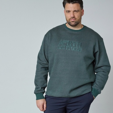 North Latitude Duża Bluza - Dark Green