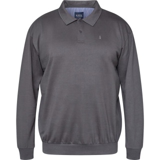 North Latitude Duża Bluza Polo Longsleeve - Szara