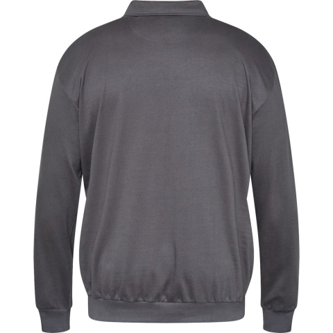 North Latitude Duża Bluza Polo Longsleeve - Szara