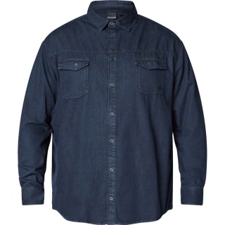 North Latitude Duża Koszula Jeans - Denim