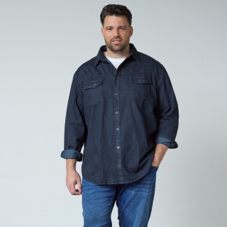 North Latitude Duża Koszula Jeans - Denim