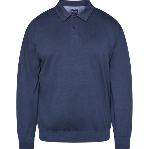 North Latitude Duża Bluza Polo Longsleeve - Navy