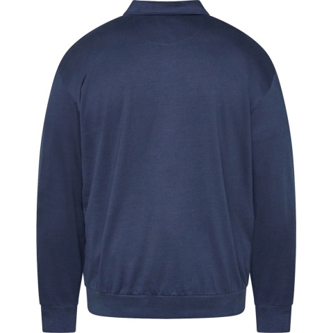 North Latitude Duża Bluza Polo Longsleeve - Navy