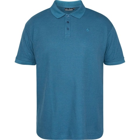 North Latitude Duża Koszulka Polo - Petrol Blue