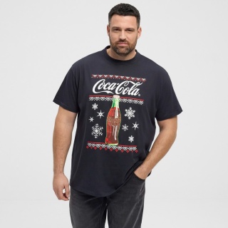 North Latitude Duża Koszulka Coca-Cola - Czarna