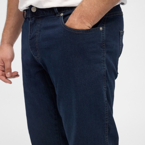 North Latitude Duże Spodnie Jeans - Granat